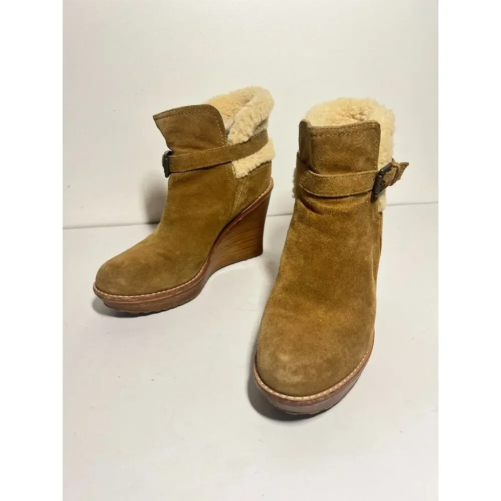 Ugg EUC Chestnut Brown Suede Anais 4